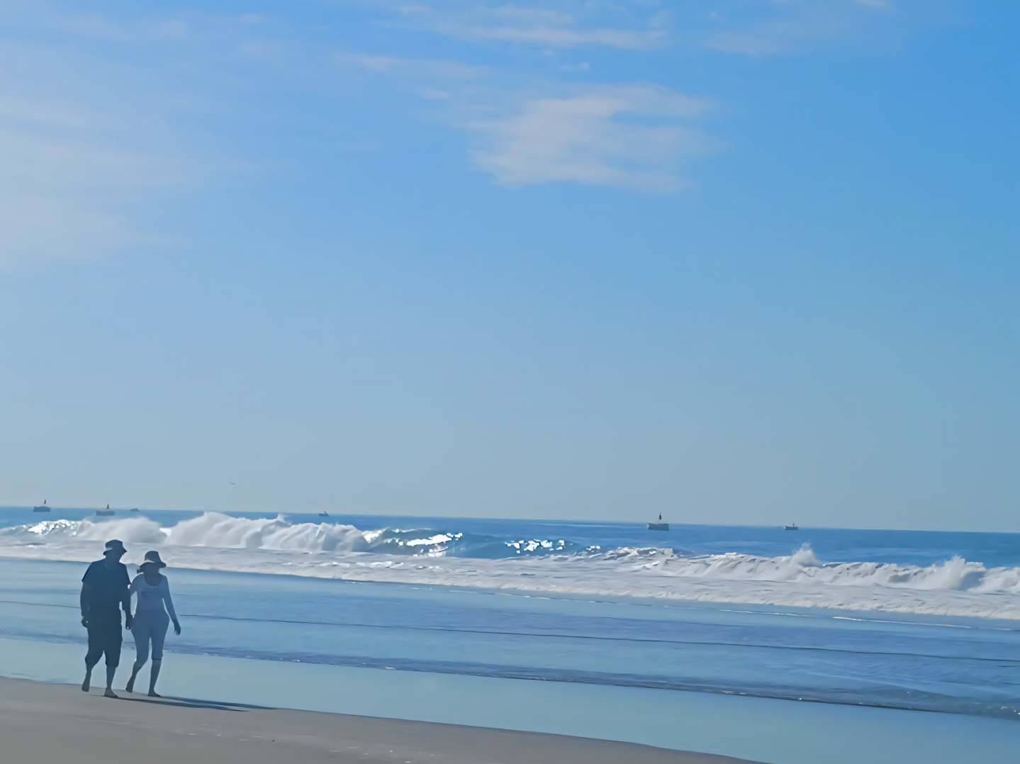 Playa de Mollendo al atardecer